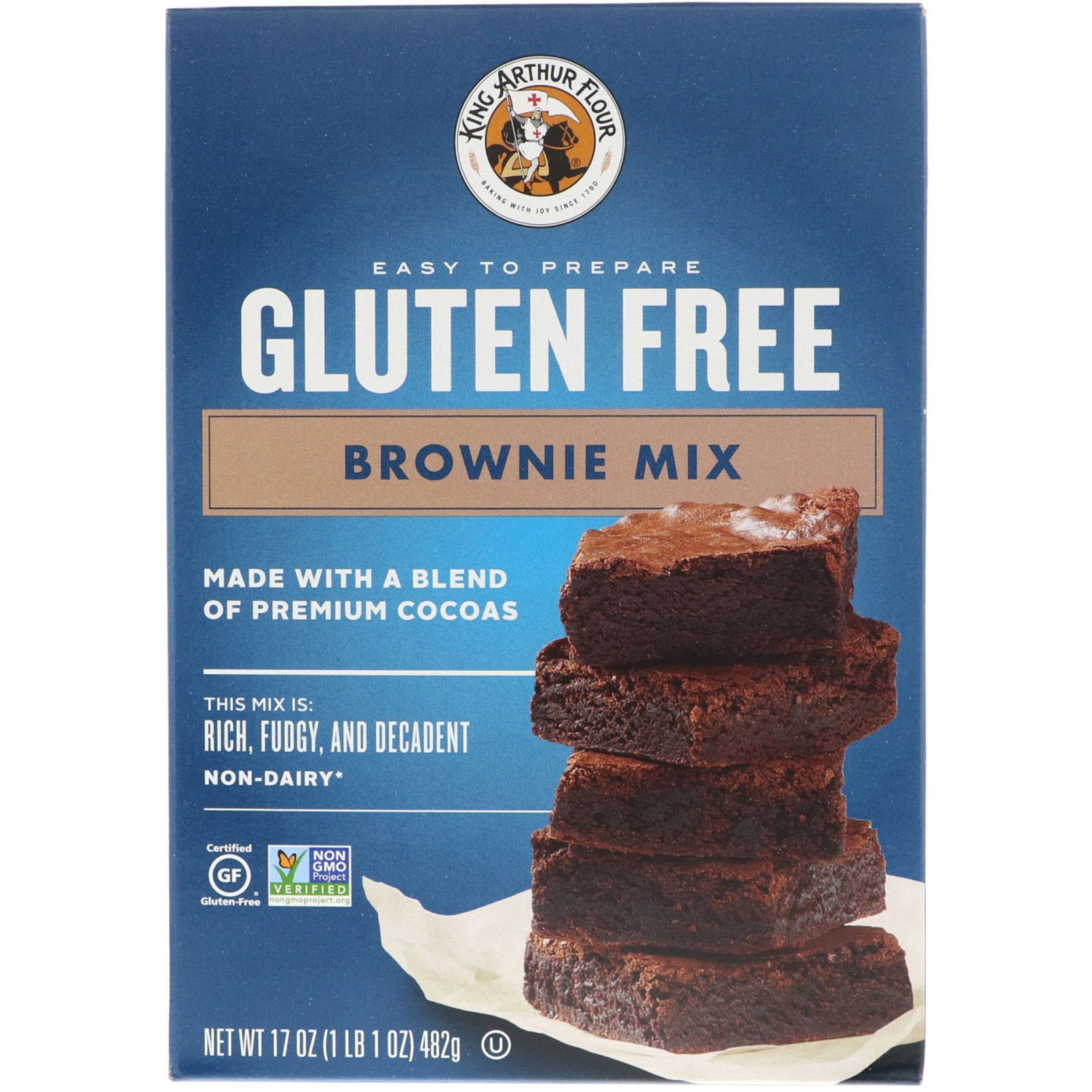 King Arthur Flour, Gluten Free Brownie Mix, 17 oz (482 g ...