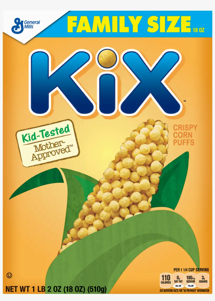 Kix Breakfast Cereal Crispy Corn Puffs Cereal 18 Oz