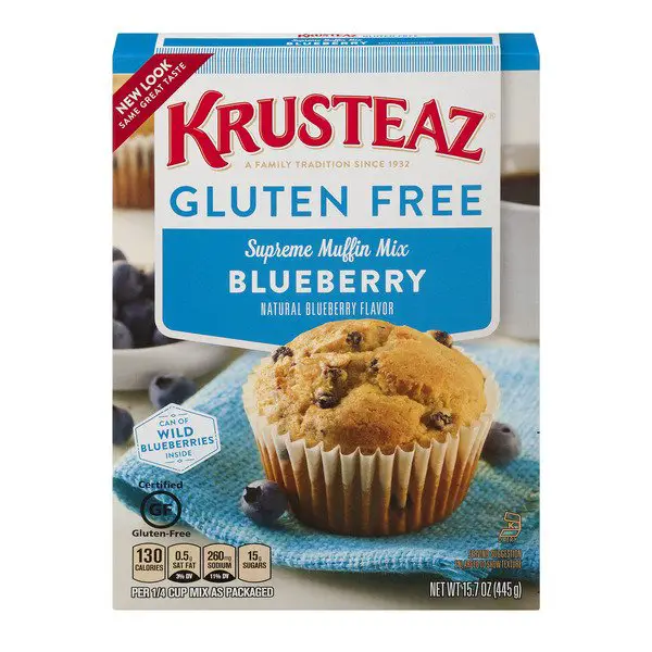 Krusteaz Gluten Free Blueberry Muffin Mix, 15.7