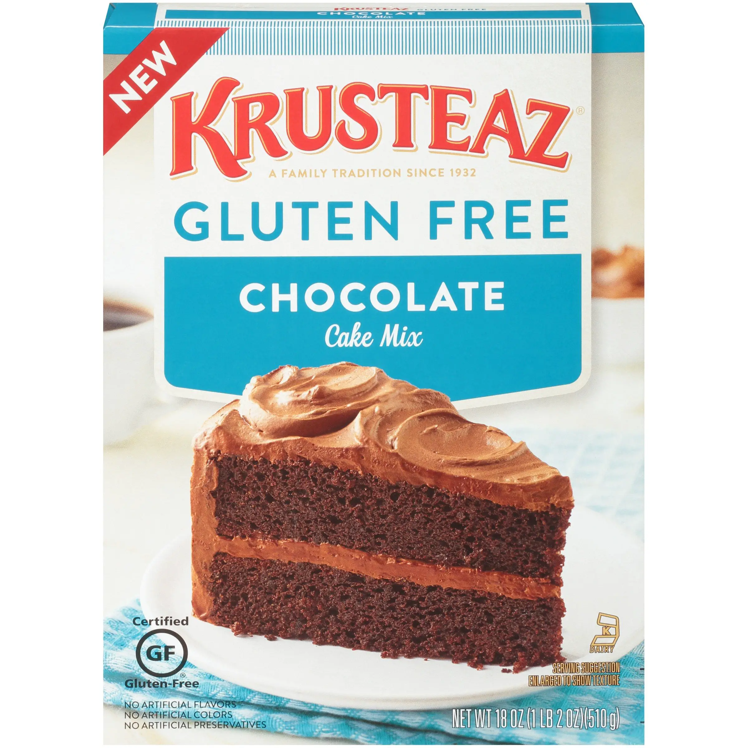 Krusteaz® Gluten Free Chocolate Cake Mix 18 oz. Box ...