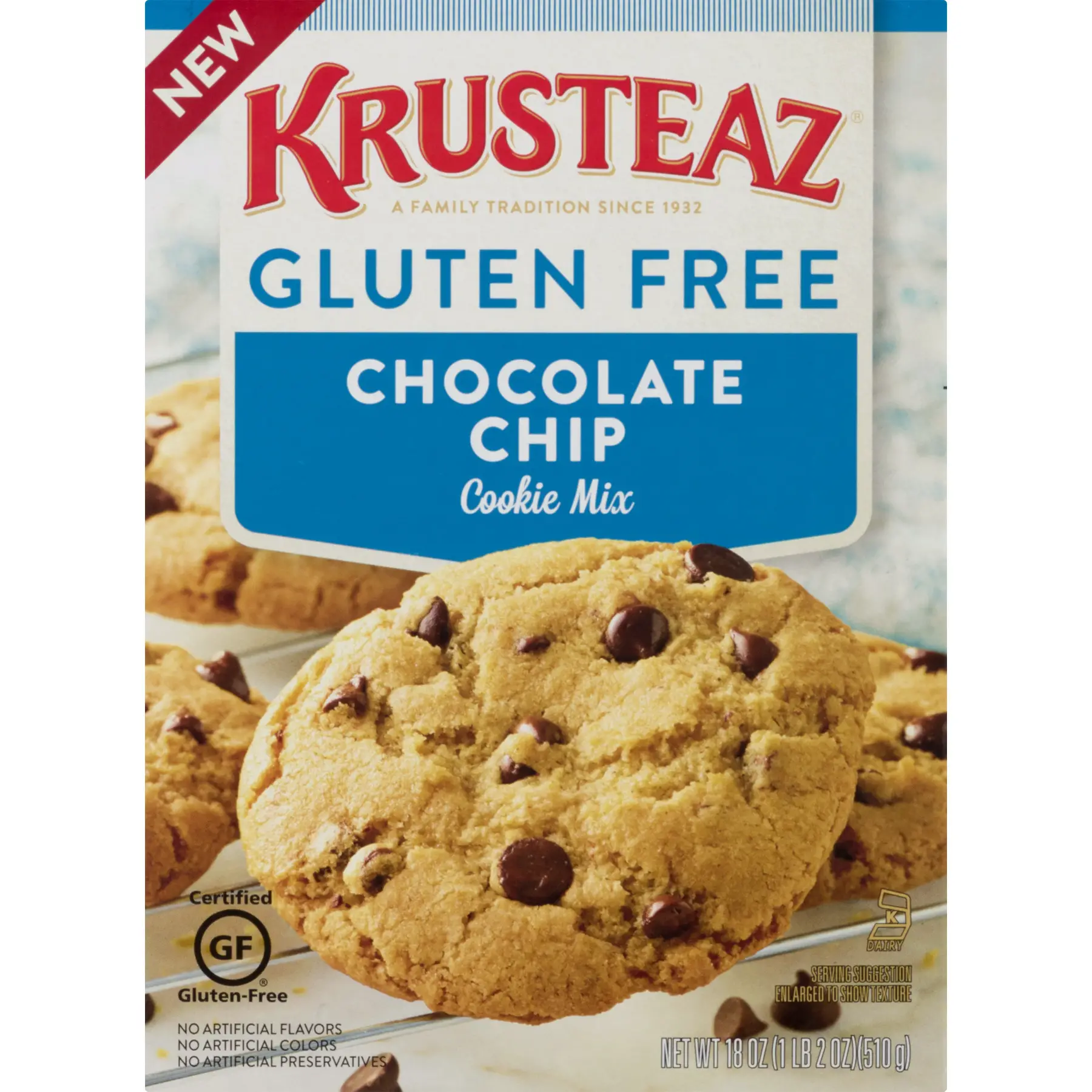 Krusteaz Gluten Free Chocolate Chip Cookie Mix, 20 Ounce