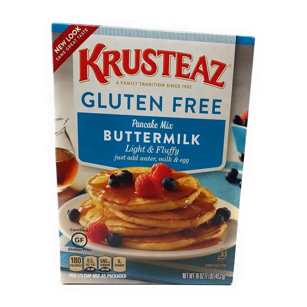 Krusteaz, Gluten Free, Pancake Mix, Buttermilk, 16oz Box (Pack of 2 ...