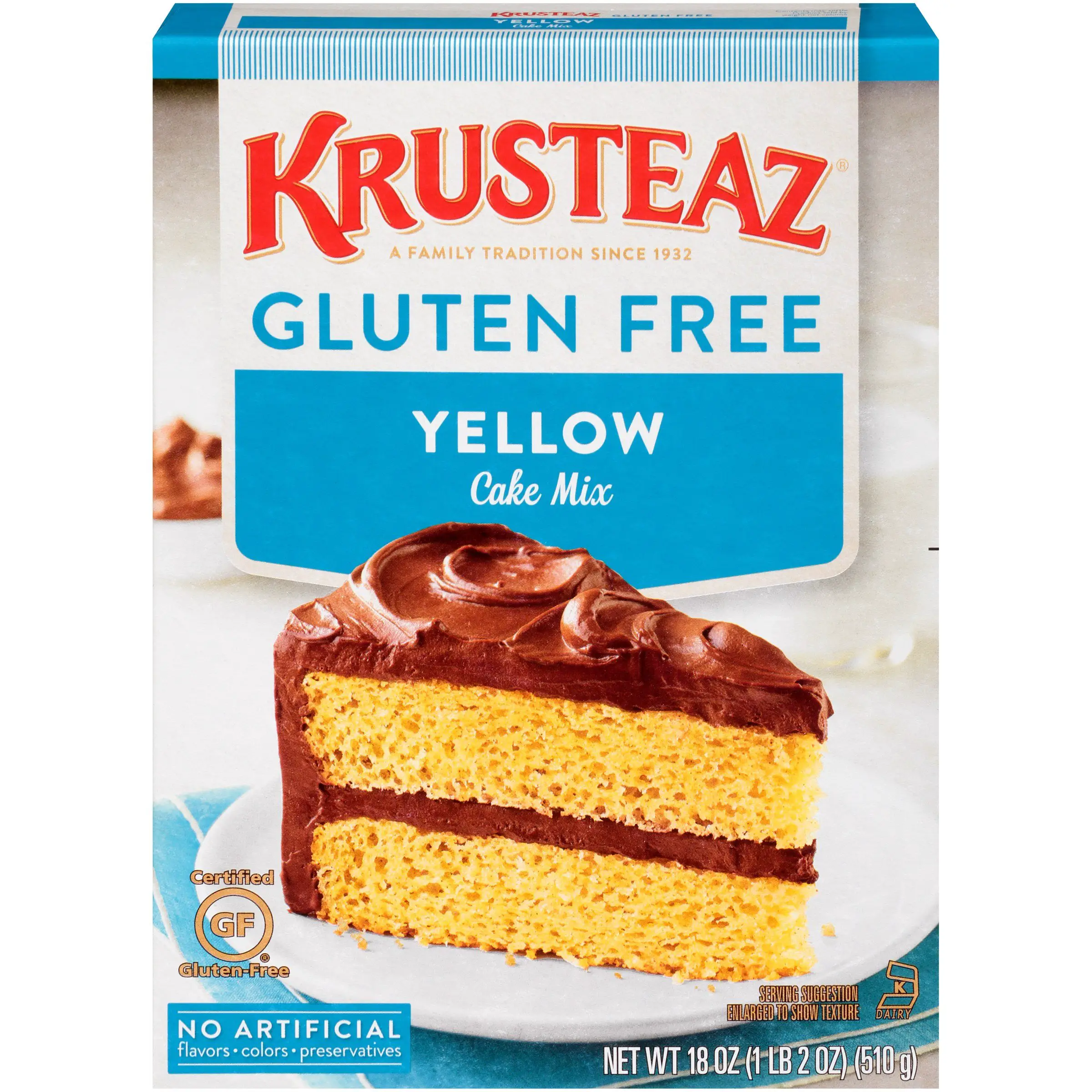 Krusteaz® Gluten Free Yellow Cake Mix 18 oz. Box