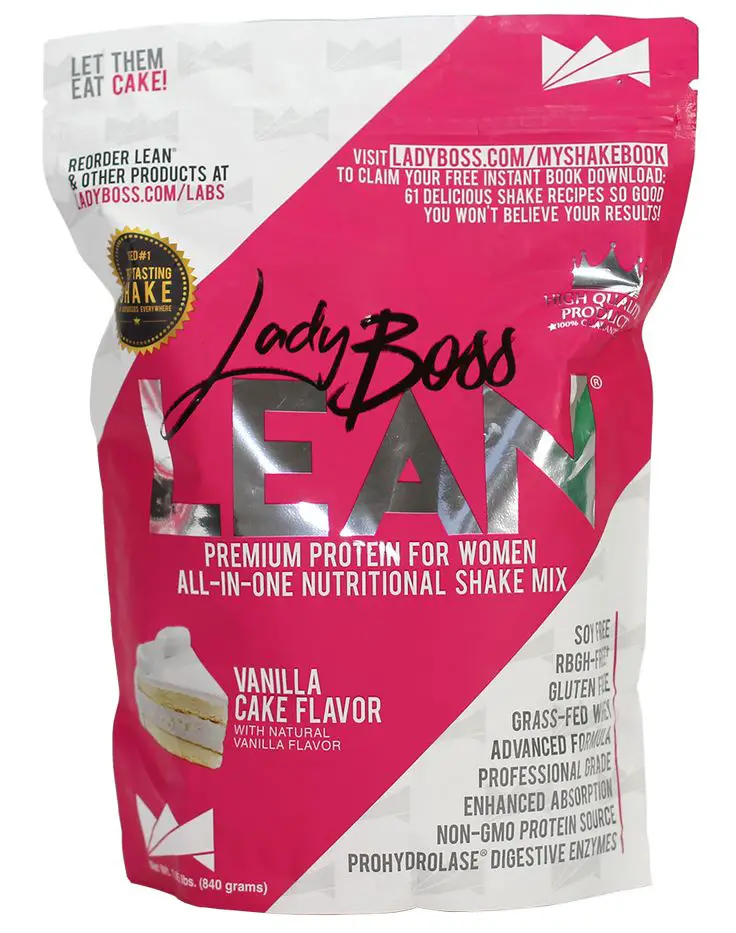 LadyBoss LEAN Premium Protein Meal Shake For Women With ...