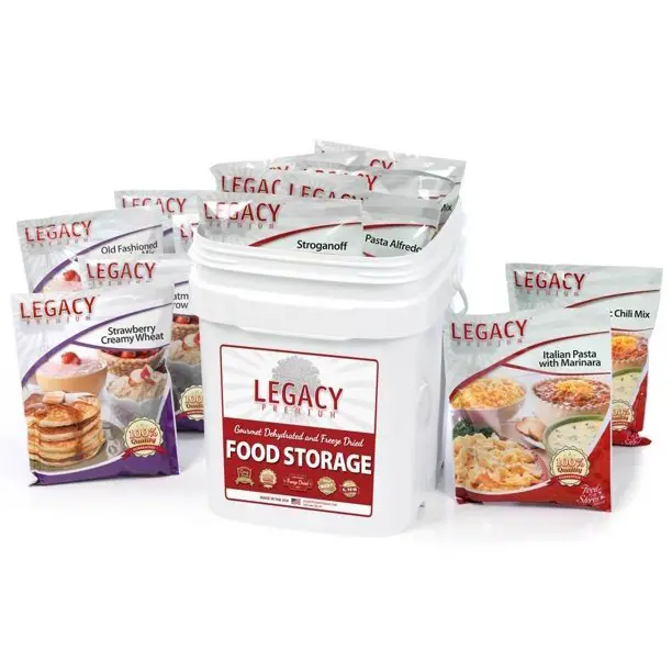 Legacy Premium 60 Serving Meal Assortment Emergency/Disaster Food ...