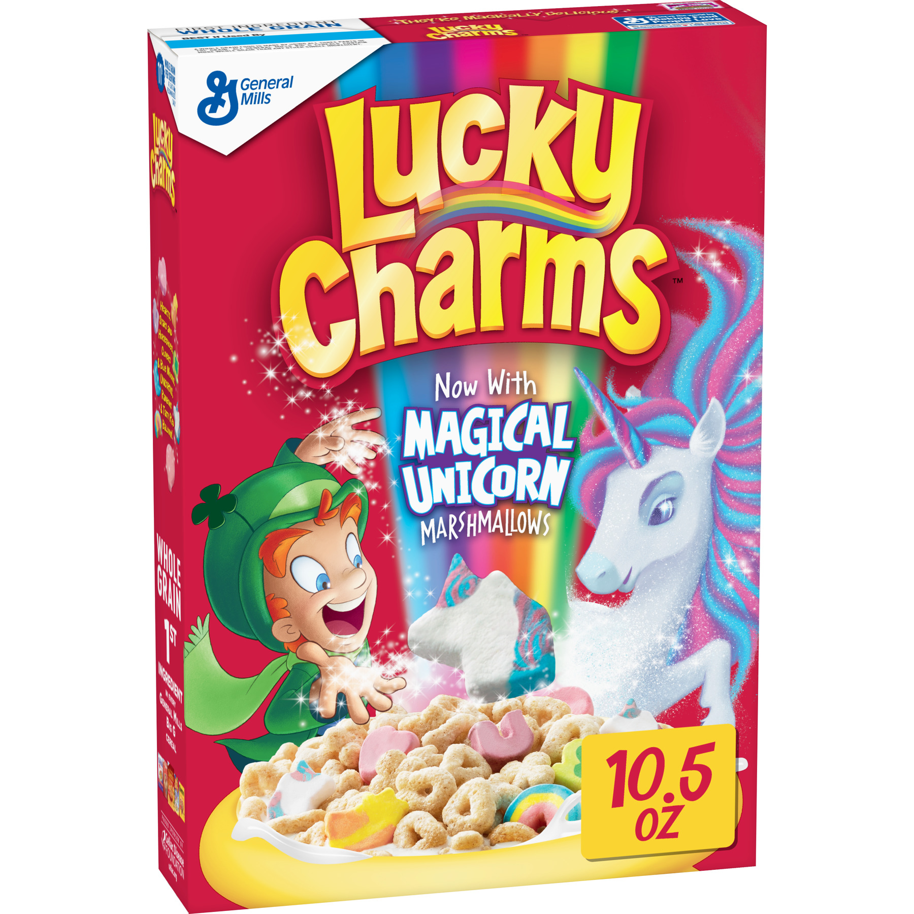 Lucky Charms, Gluten Free Breakfast Cereal, 10.5 oz ...