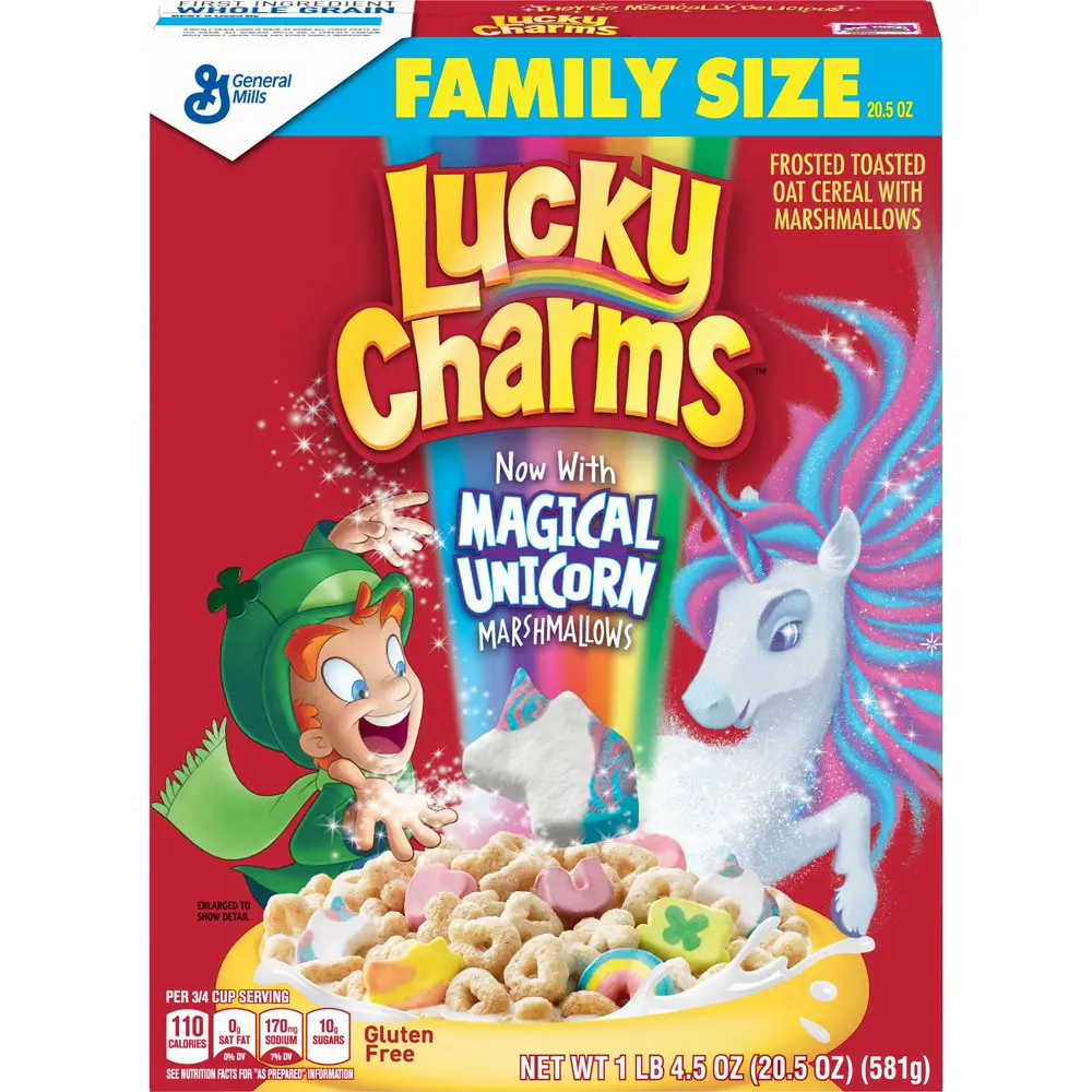 Lucky Charms, Marshmallow Cereal, Gluten Free, 20.5 oz
