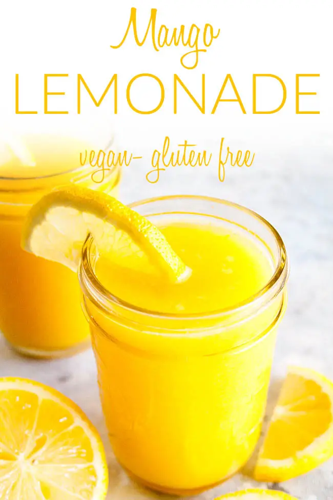 Mango Lemonade (vegan, gluten free)