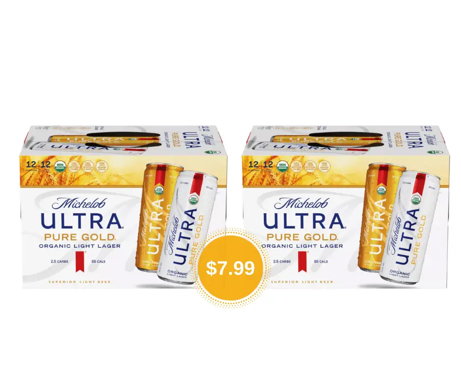 Michelob Ultra Pure Gold Organic Beer 12 Packs Just $7.99 at Safeway ...