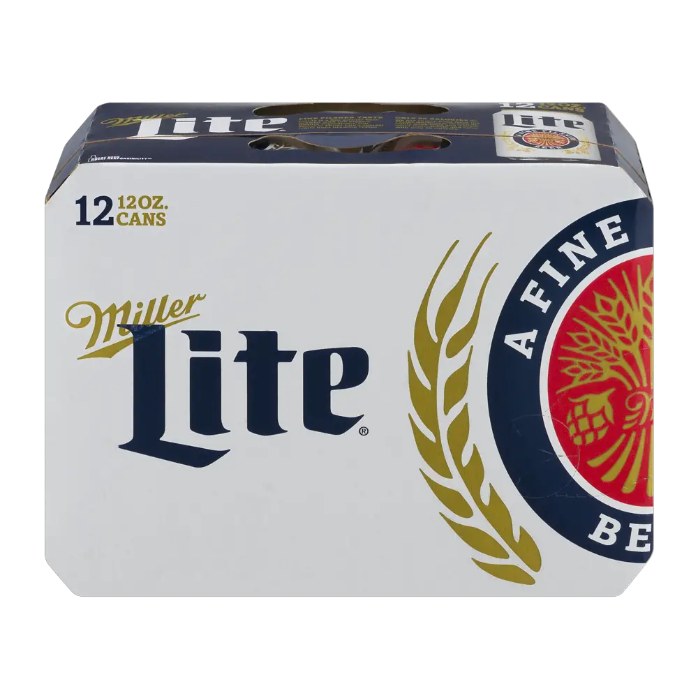 Miller Light Beer 12CT 12oz Cans *ID Required*