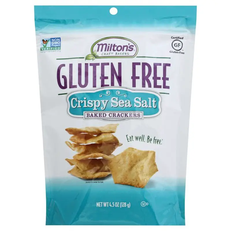 Miltons Baked Crackers, Gluten Free, Crispy Sea Salt (4.5 ...