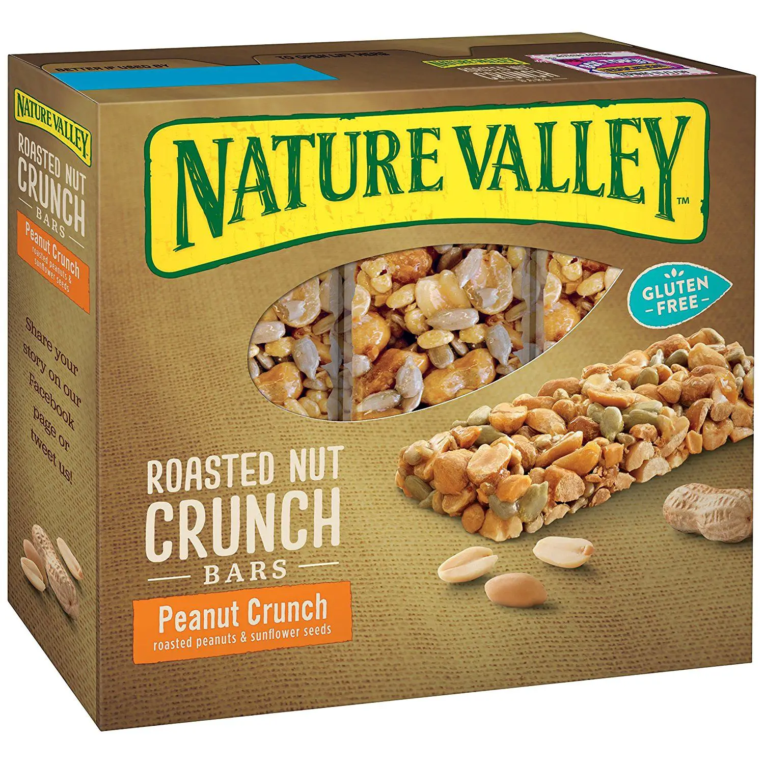 Nature Valley Roasted Nut Crunch Gluten Free, Peanut, 7.44 ...