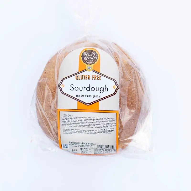 New Grains Gluten Free Sourdough Bread, 2 lb Artisan Loaf [Case of 6]