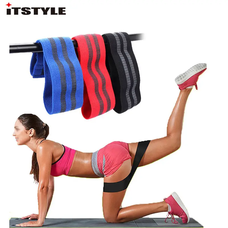 Non slip Hip Circle Loop Resistance Band Workout Exercise for Legs ...