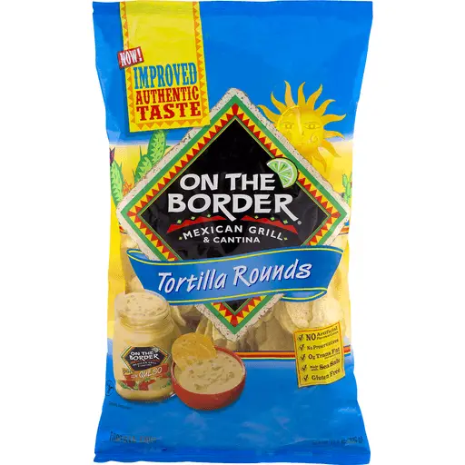 On The Border® Tortilla Rounds Tortilla Chips 11.5 oz. Bag