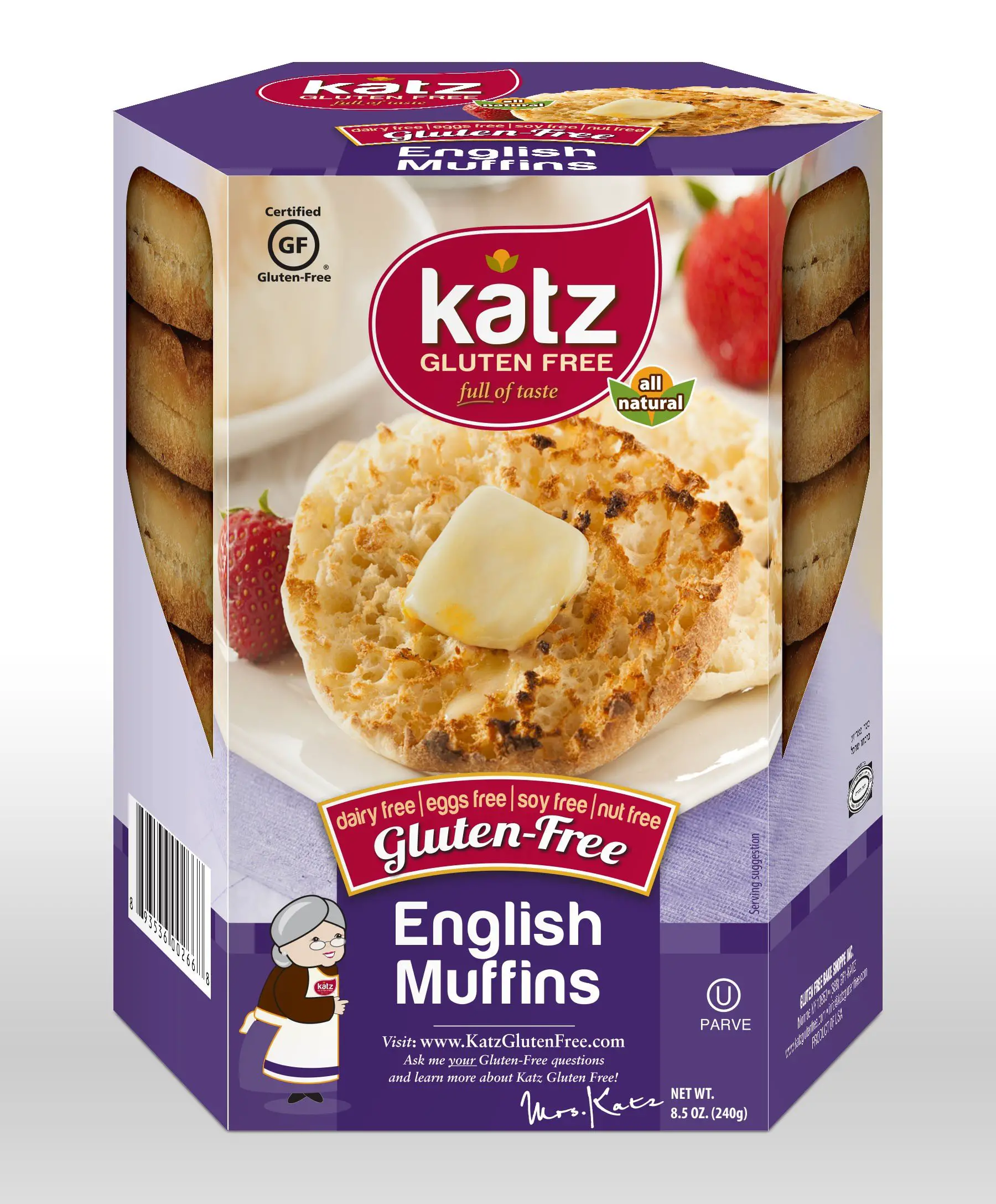 Order Katz Gluten Free English Muffins at Glutenfreepalace.com