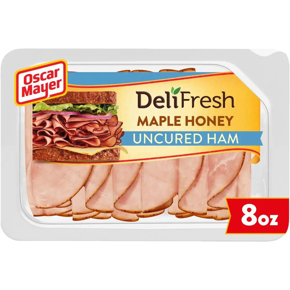 Oscar Mayer Deli Fresh Maple Honey Uncured Ham Sliced Lunch Meat, 8 oz ...
