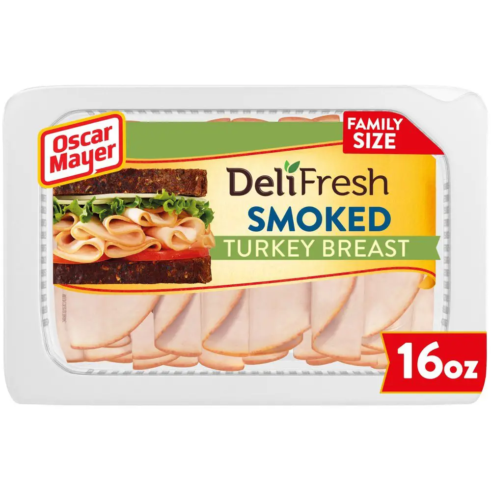 Oscar Mayer Deli Fresh Smoked Sliced Turkey Breast Lunch Meat, 16 oz ...