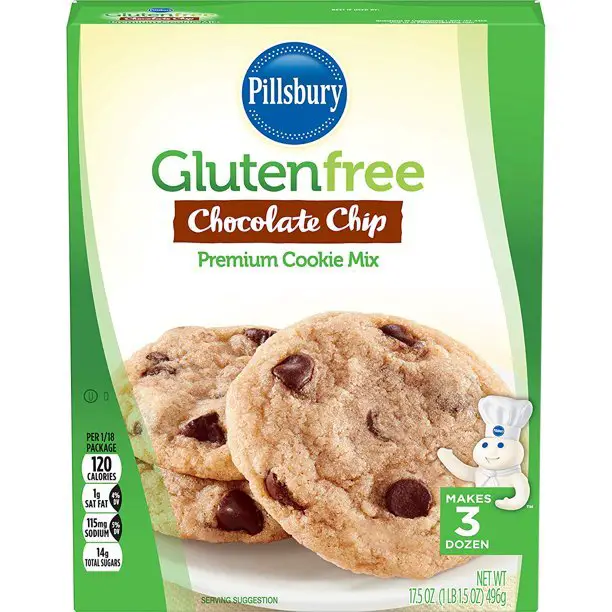Pillsbury Gluten Free Chocolate Chip Cookie Mix, 17.5