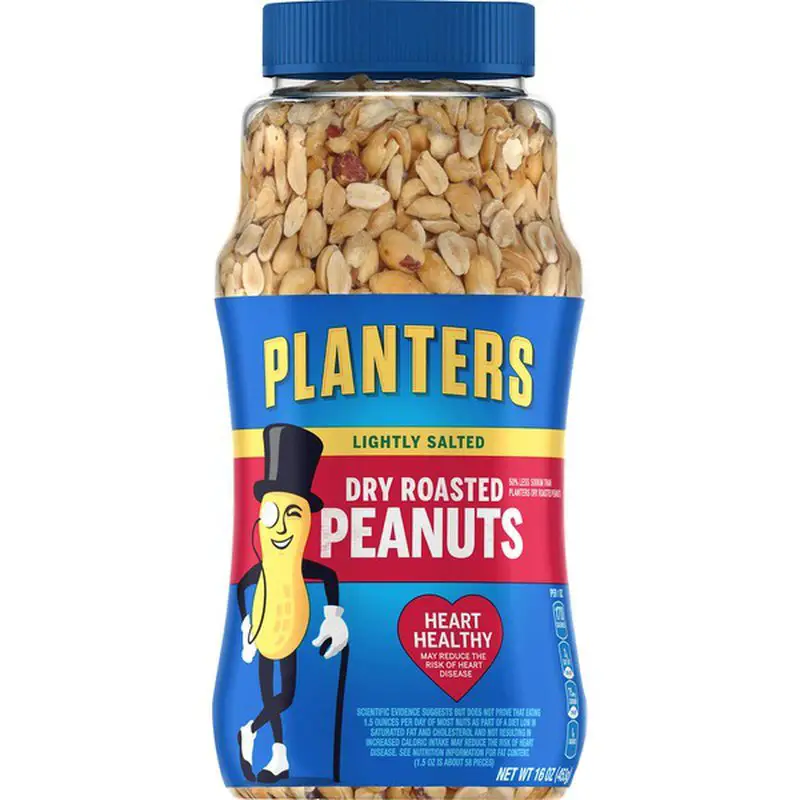 Planters Lightly Salted Dry Roasted Peanuts (16 oz) from ...