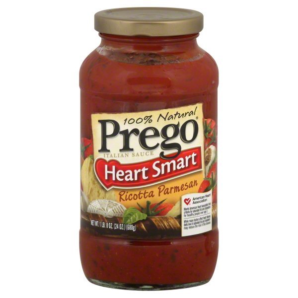 Prego Heart Smart 100% Natural Italian Sauce Ricotta ...