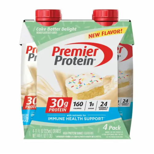 Premier Protein® Gluten Free Cake Batter Delight Protein Shake, 4 ct ...