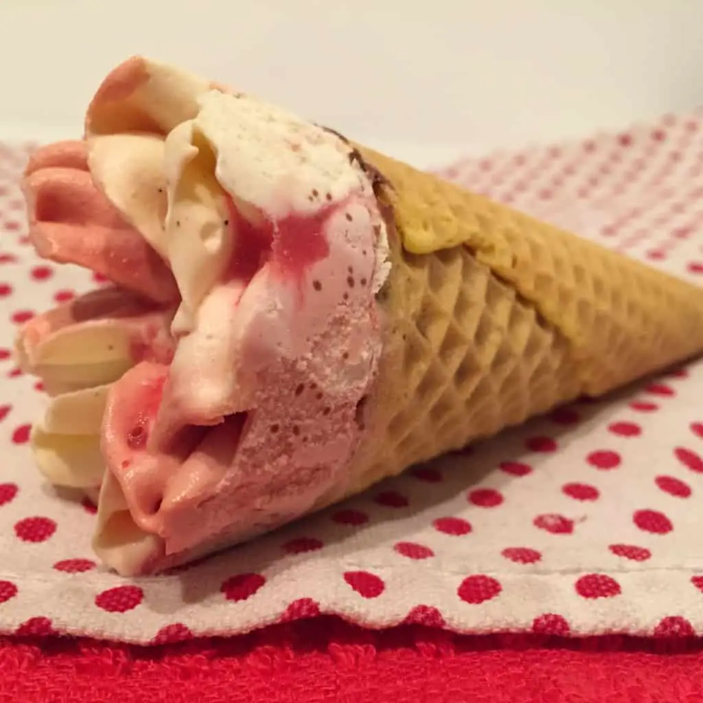 PRODUCT REVIEW: Tesco Dairy Free Ice Cream Strawberry And Vanilla Cones ...