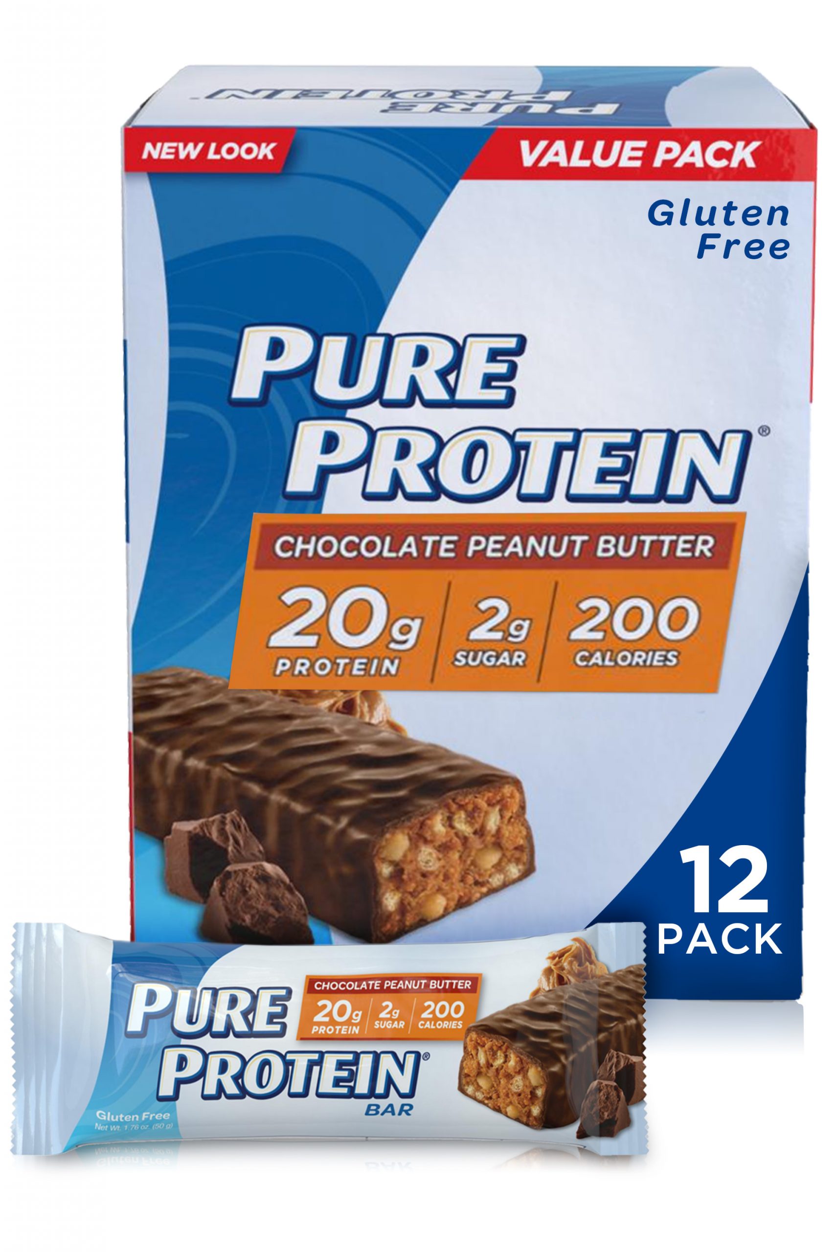 Pure Protein® High Protein Bar Chocolate Peanut Butter 1 ...