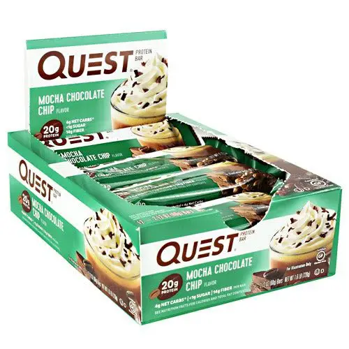 Quest Nutrition, LLC Quest Bar Gluten Free Mocha Chip 12 ...
