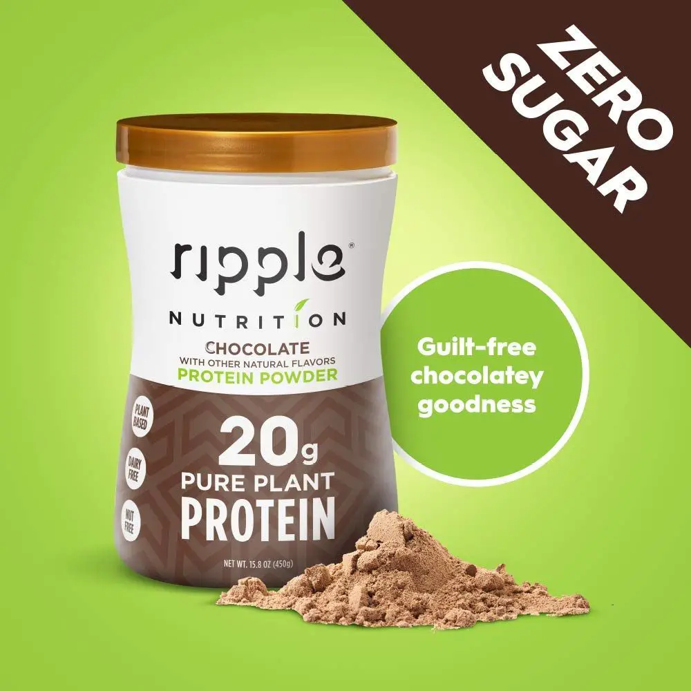 Ripple Vegan Protein Powder, Chocolate