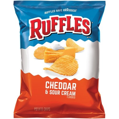 Ruffles Brand Cheddar &  Sour Cream, 1.5 oz. Bag (1 Count ...