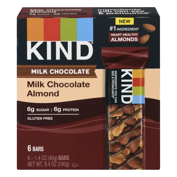 Save on KIND Milk Chocolate Almond Bar Gluten Free