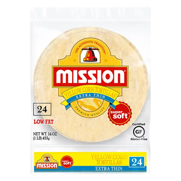 Save on Mission Yellow Corn Tortillas Extra Thin Gluten Free