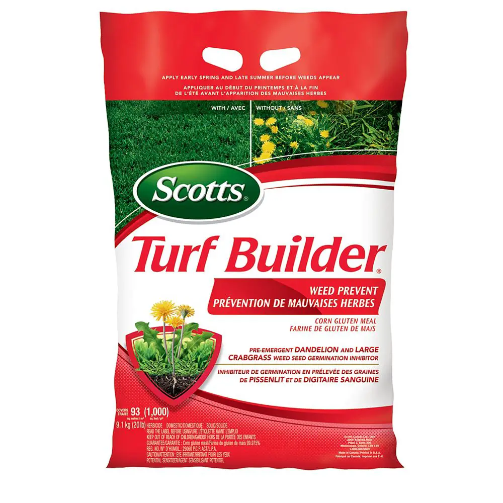 Scotts Turf Builder Weed Prevent Corn Gluten Meal 9.1kg (93m², 1,000ft² ...
