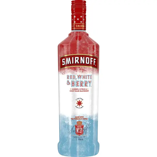 SMIRNOFF Red, White &  Berry (Vodka Infused with Natural Flavors)
