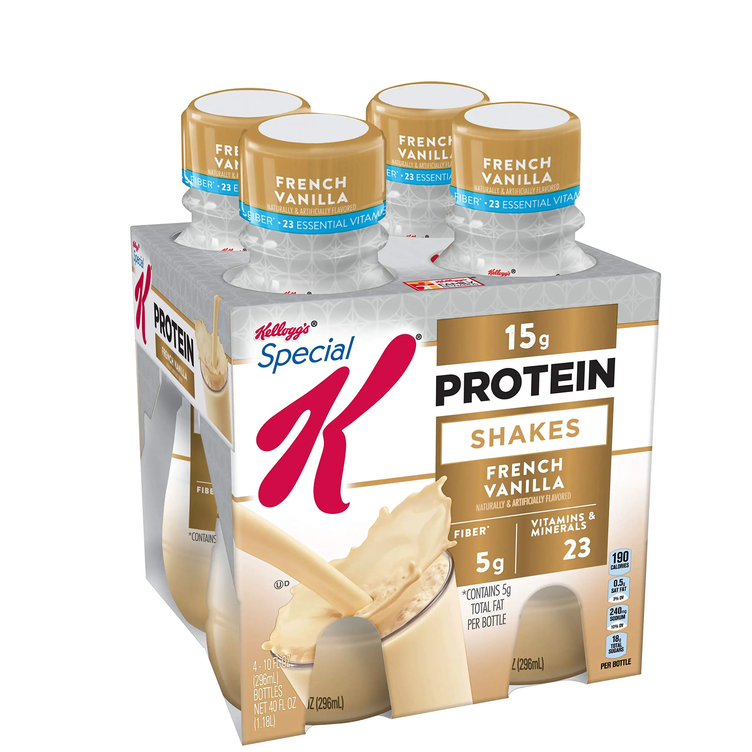 Special K Protein Shakes, French Vanilla, Gluten Free, 10 fl oz Bottles ...