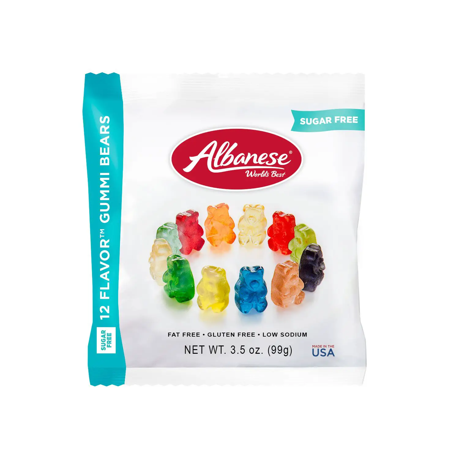 Sugar Free 12 Flavor Gummi Bears 14oz