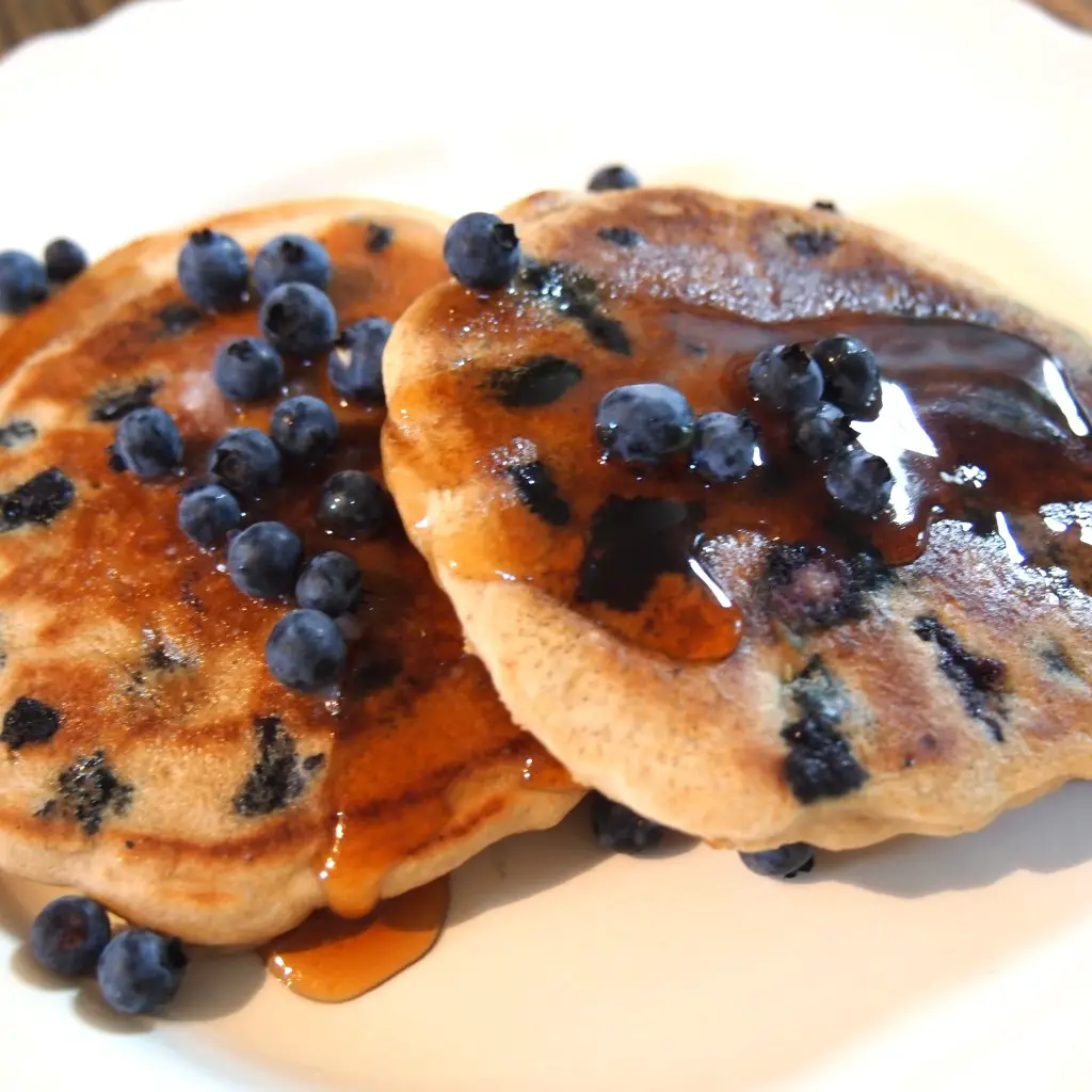 Super Moist Blueberry Pancakes