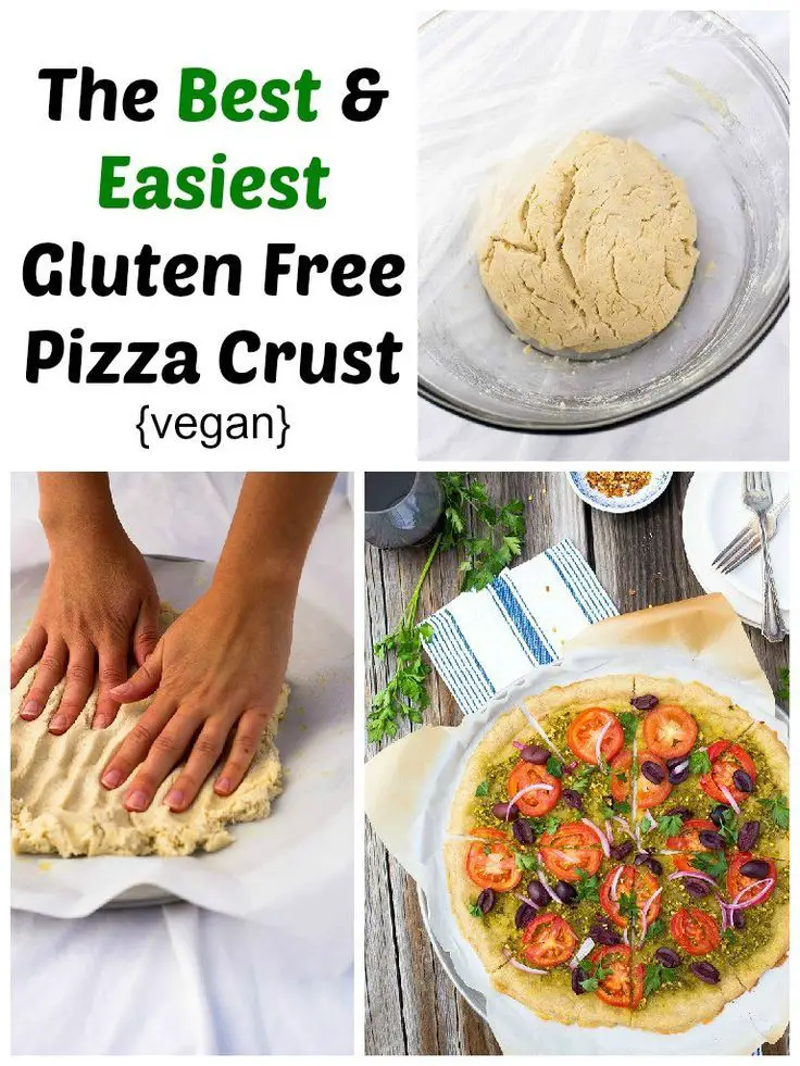 The Best &  Easiest Gluten Free Pizza Crust {vegan}