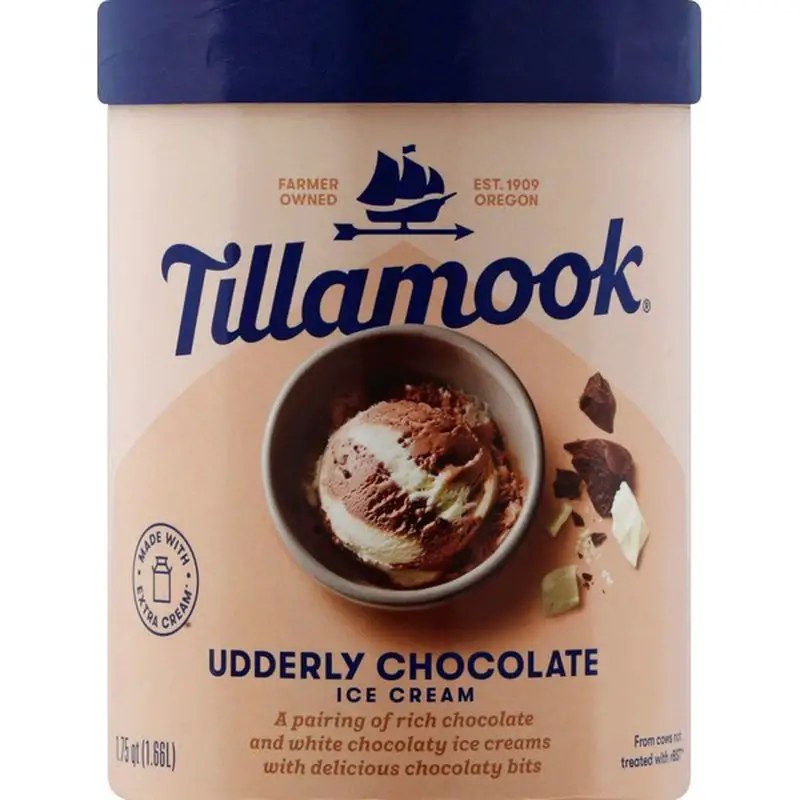 Tillamook Udderly Chocolate Ice Cream (56 oz) from Kroger