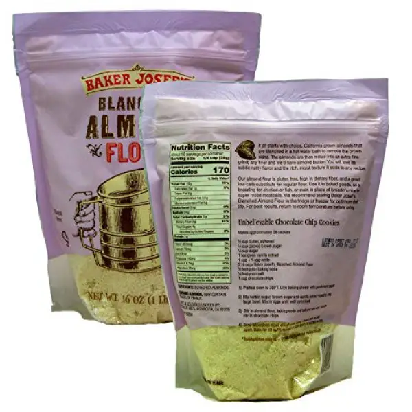 Trader Joes Blanched Almond Flour 2 Pack of 16oz Bags. Gluten ...