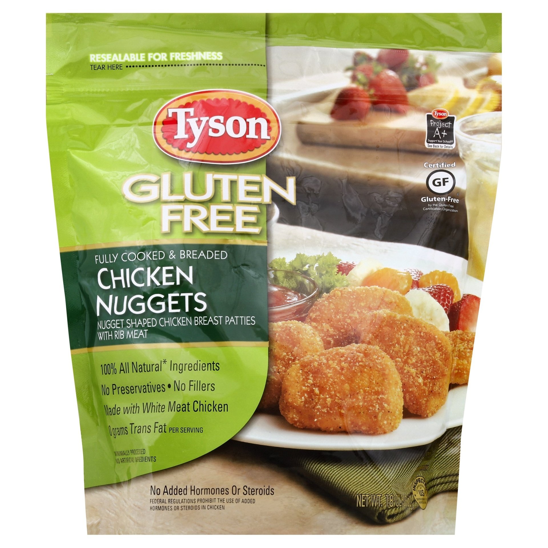 Tyson Gluten Free Chicken Nuggets 18 oz