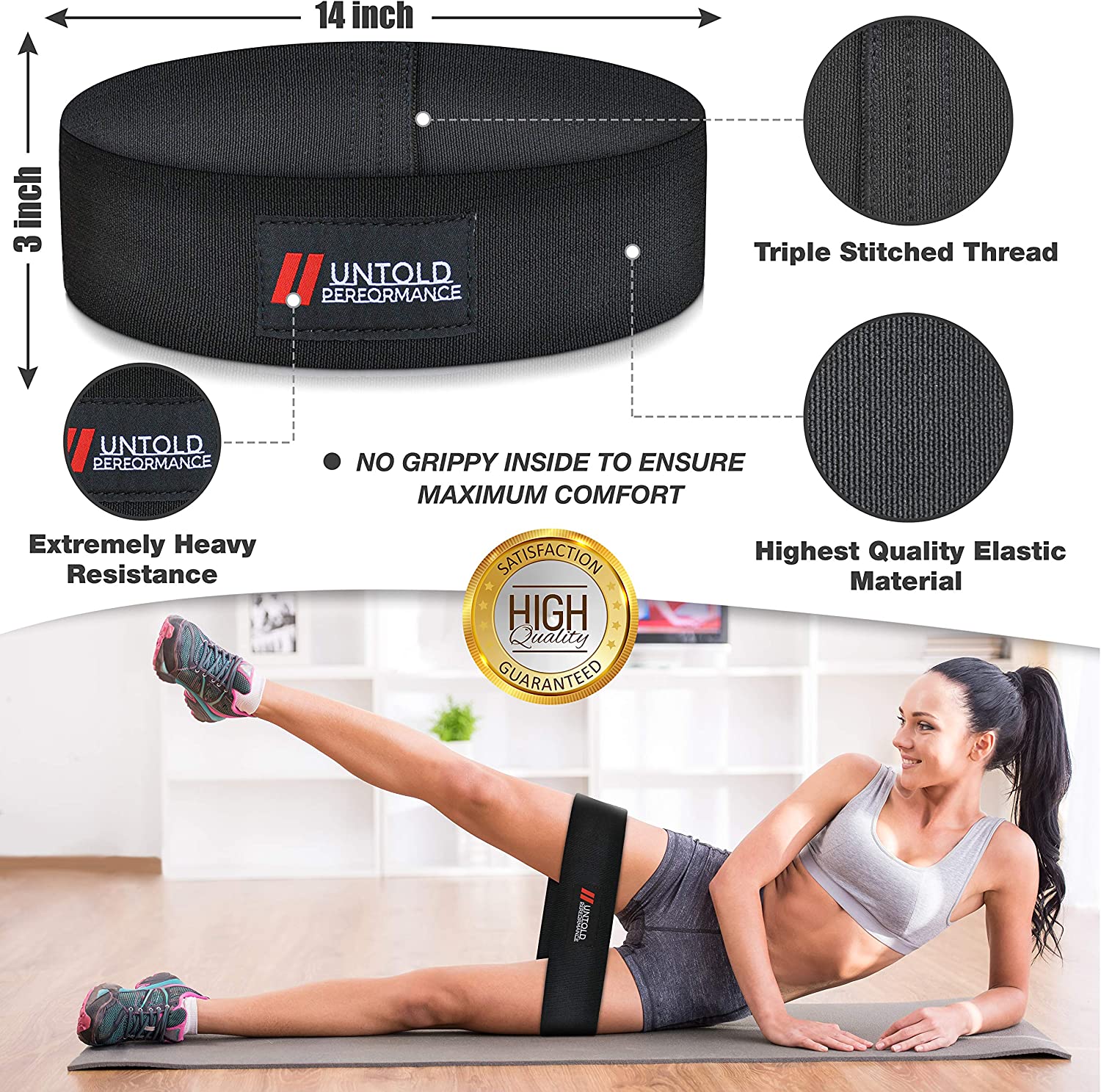 Untold Performance Heavy Resistance Glute Bands
