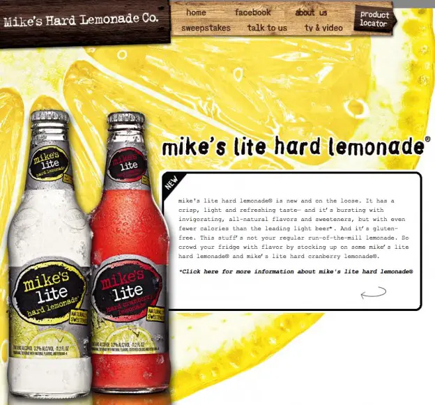 UPDATE: New Product: Mikes *LITE* Hard Lemonade  Gluten Free Gobsmacked