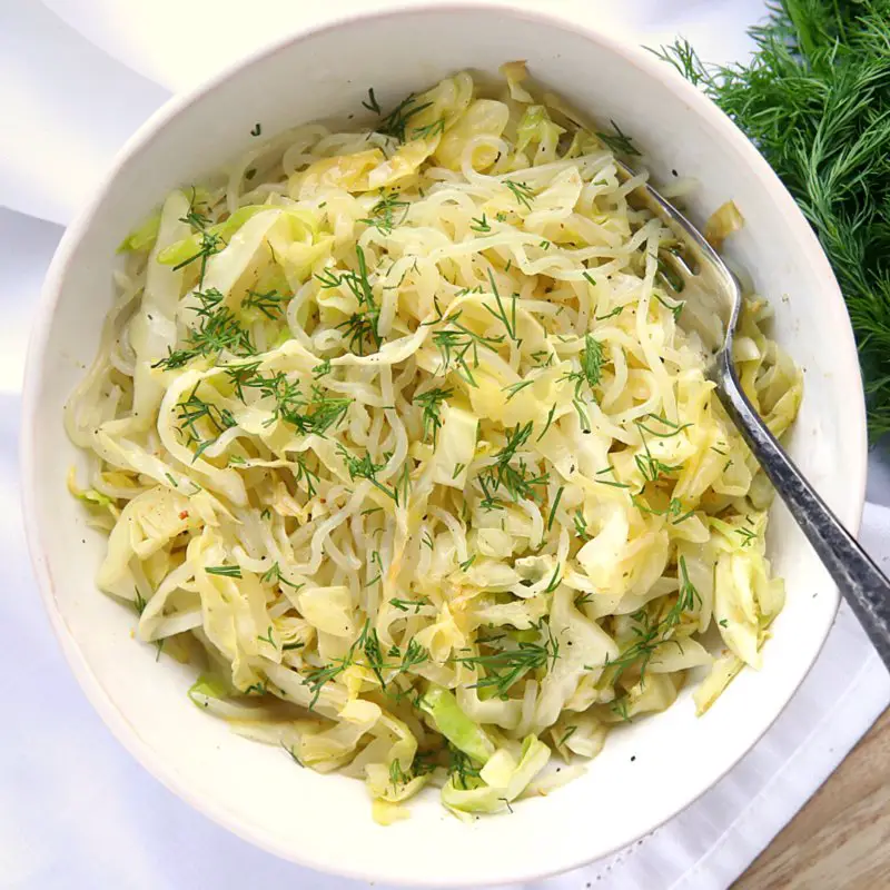 Vegan Keto Buttery Noodles &  Cabbage (gluten