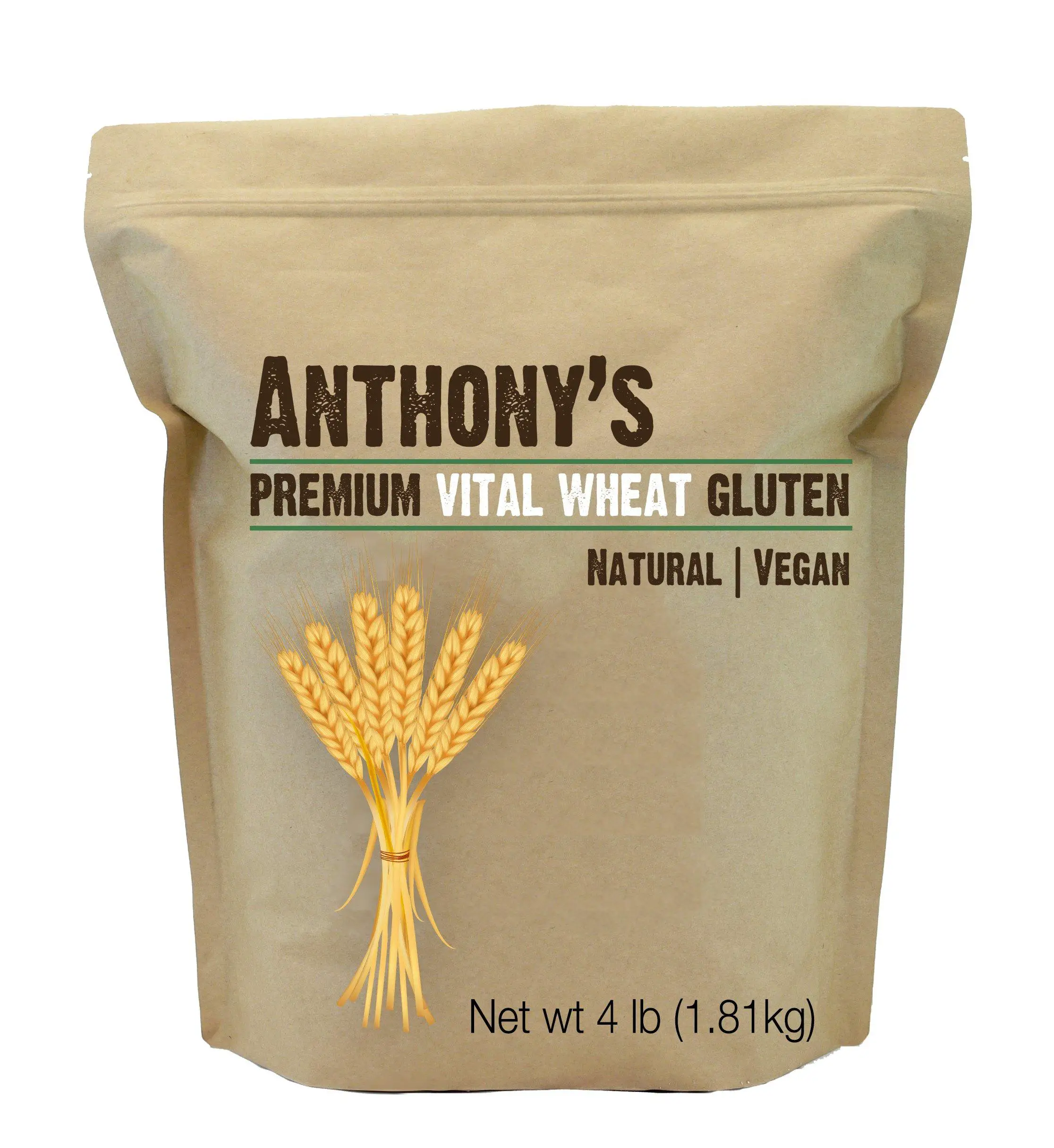 Vital Wheat Gluten By Anthonys (4 Pounds), High In Protein ...