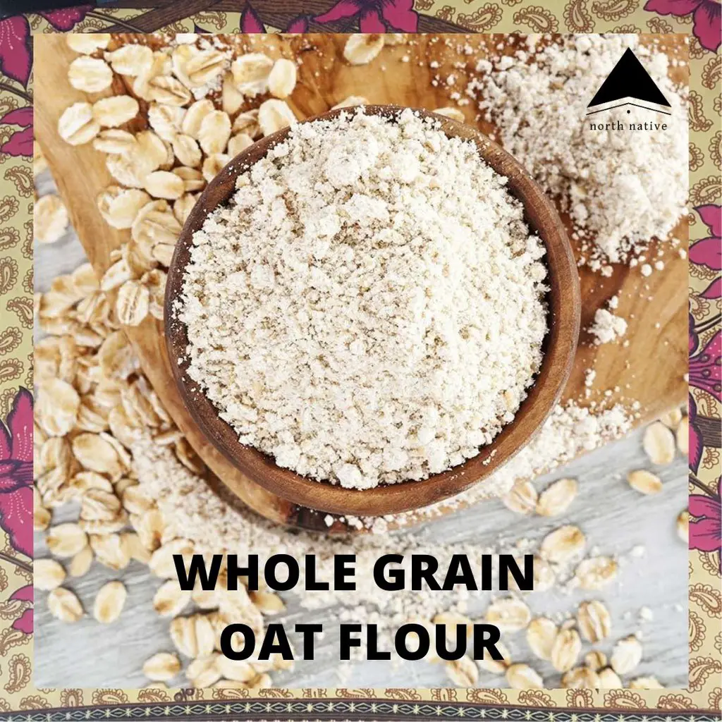 Whole Grain Oat Flour (13% Protein), 1kg, Gluten