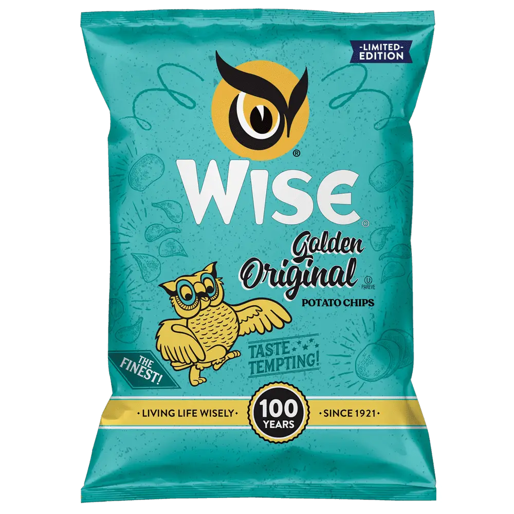 Wise Snacks Potato Chips, Golden Original, 1.875 Ounce (30 Count ...