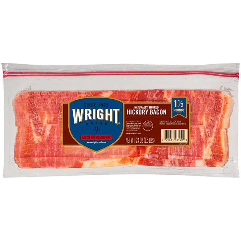 Wright Thick Sliced Hickory Smoked Bacon (24 oz) from Food Lion