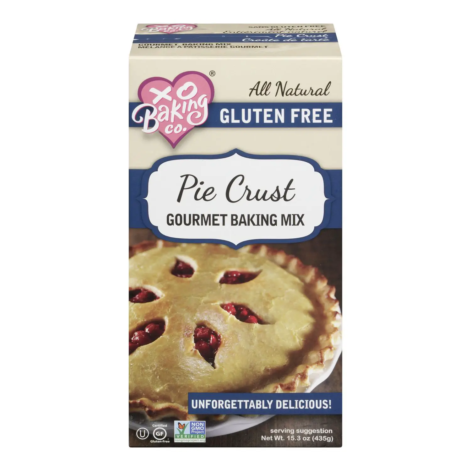 XO Baking Gluten Free Pie Crust Mix